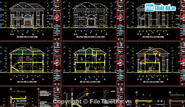 Biệt thự,Biệt thự 2 tầng 12.72x13.8m,biệt thự 2 tầng